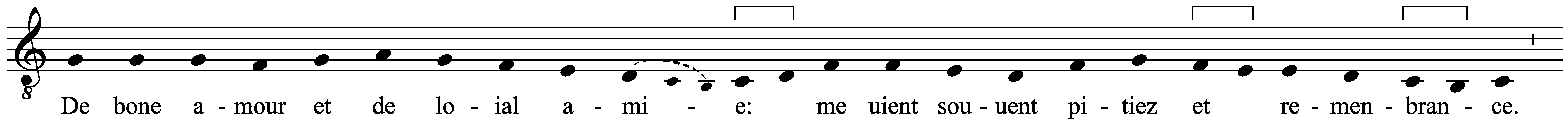 Work musical notation